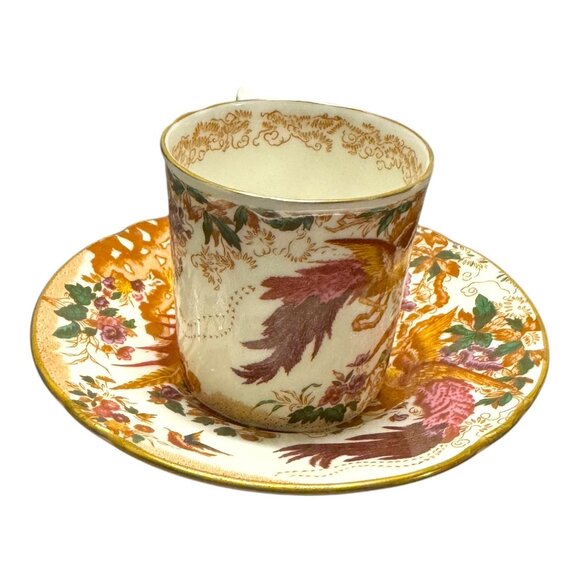 Royal Crown Derby Olde Avesbury Bone China Tea Cup & Saucer Set - Picture 9 of 13